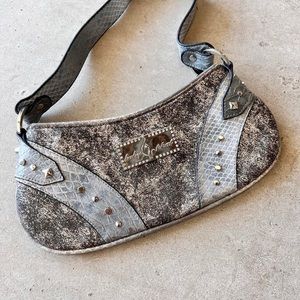 Vintage y2k Silver Baby Phat Baguette Bag